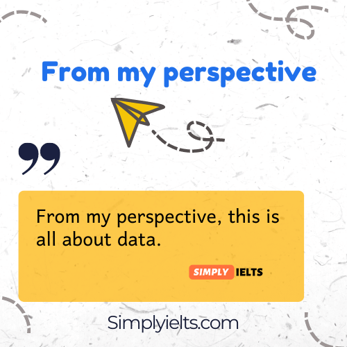 From my perspective example