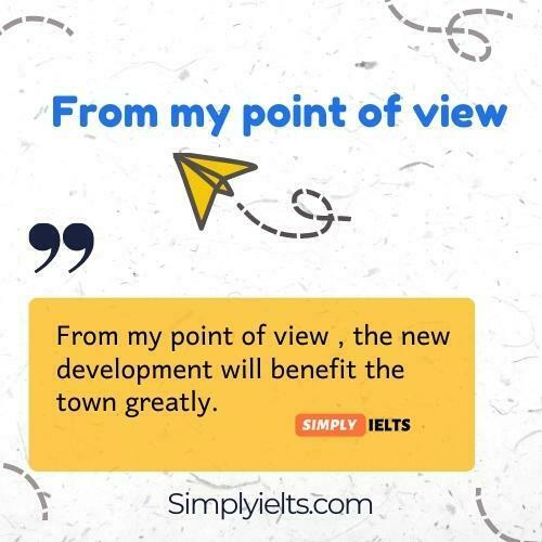 From my point of view example