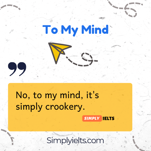 To my mind example